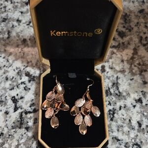 **LAST CALL-DONATE 2/21**                       NWT ROSE GOLD DANGLE EARRINGS